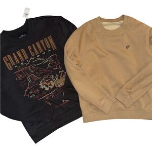 Fabletics and Hollister Set of 2 Sweatshirt Grand Canyon Men’s Women’s Unisex M
